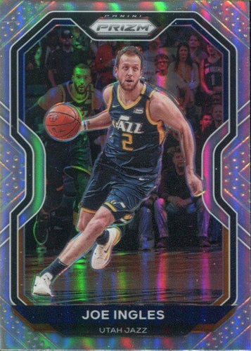 #243 Joe Ingles - Utah Jazz - 2020-21 Panini Prizm - Silver Prizms Basketball