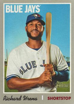 #243 Richard Urena - Toronto Blue Jays - 2019 Topps Heritage Baseball