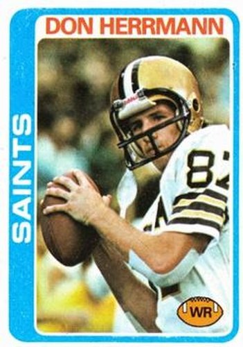 #243 Don Herrmann - New Orleans Saints - 1978 Topps Football