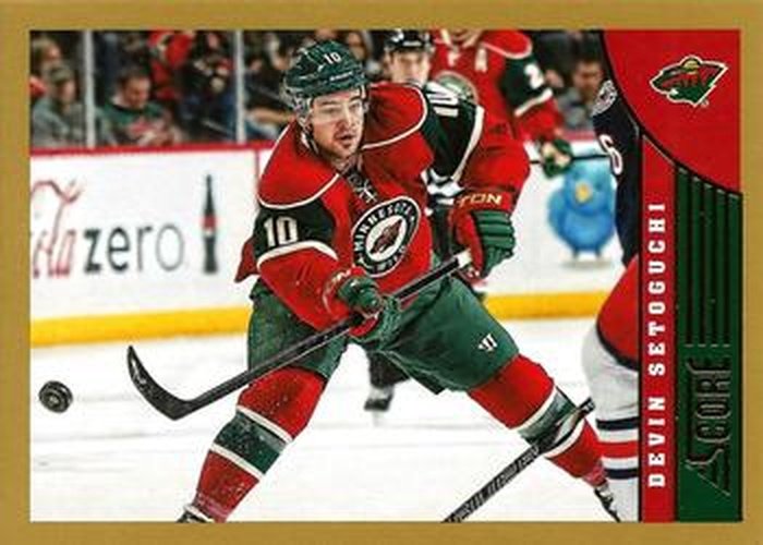 #243 Devin Setoguchi - Minnesota Wild - 2013-14 Score - Gold Hockey