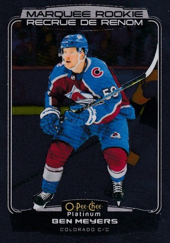 #243 Ben Meyers - Colorado Avalanche - 2022-23 O-Pee-Chee Platinum Hockey