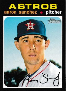 #243 Aaron Sanchez - Houston Astros - 2020 Topps Heritage Baseball