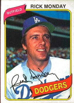 #243 Rick Monday - Los Angeles Dodgers - 1980 O-Pee-Chee Baseball