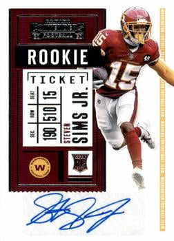 #243 Steven Sims Jr. - Washington Football Team - 2020 Panini Contenders Football