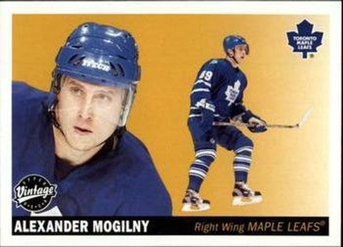 #243 Alexander Mogilny - Toronto Maple Leafs - 2002-03 Upper Deck Vintage Hockey