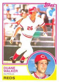 #243 Duane Walker - Cincinnati Reds - 1983 Topps Baseball