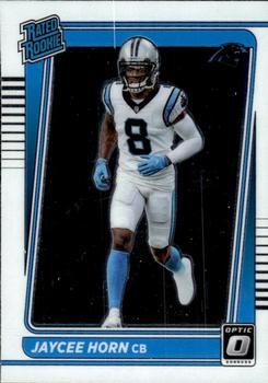 #243 Jaycee Horn - Carolina Panthers - 2021 Donruss Optic Football