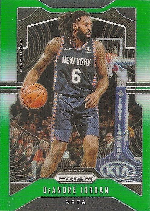 #243 DeAndre Jordan - Brooklyn Nets - 2019-20 Panini Prizm - Prizms Green Basketball
