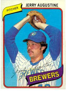 #243 Jerry Augustine - Milwaukee Brewers - 1980 Topps Baseball