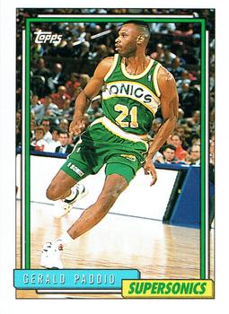 #243 Gerald Paddio - Seattle SuperSonics - 1992-93 Topps Basketball
