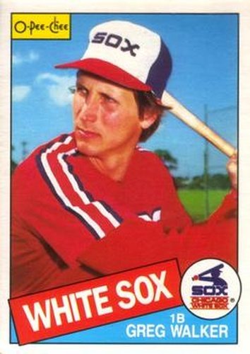 #244 Greg Walker - Chicago White Sox - 1985 O-Pee-Chee Baseball