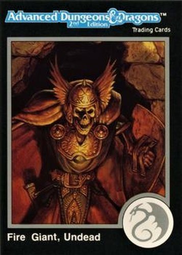 #244 Fire Giant, Undead - 1991 TSR Advanced Dungeons & Dragons - Silver