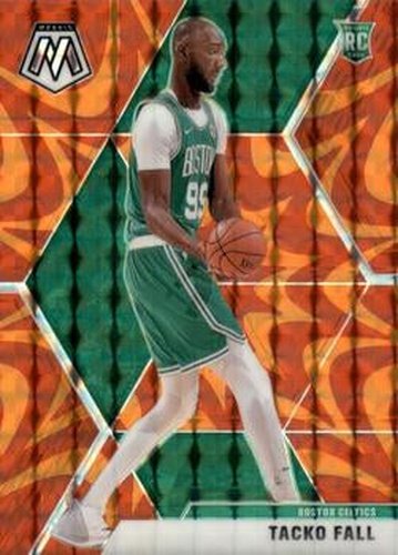 #244 Tacko Fall - Boston Celtics - 2019-20 Panini Mosaic - Reactive Orange Basketball