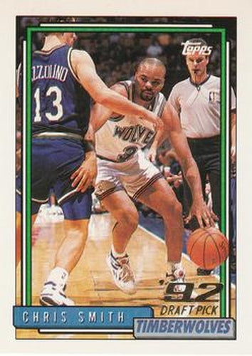 #244 Chris Smith - Minnesota Timberwolves - 1992-93 Topps Basketball