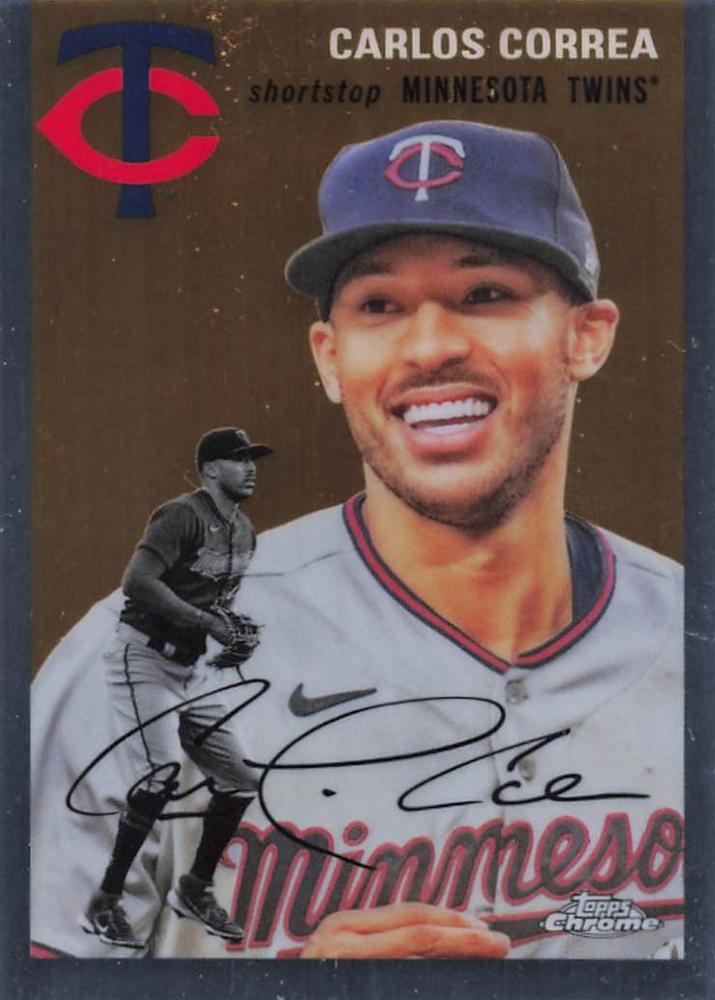 #244 Carlos Correa - Minnesota Twins - 2023 Topps Chrome Platinum Anniversary Baseball