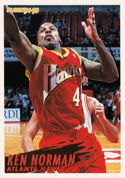 #244 Ken Norman - Atlanta Hawks - 1994-95 Fleer Basketball