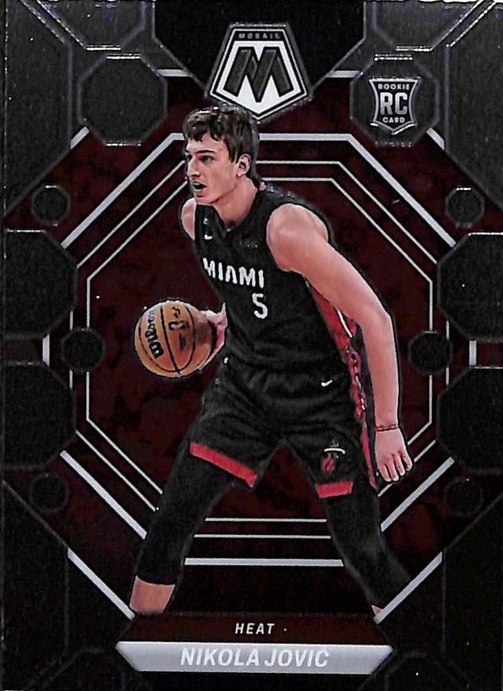 #244 Nikola Jovic - Miami Heat - 2022-23 Panini Mosaic Basketball