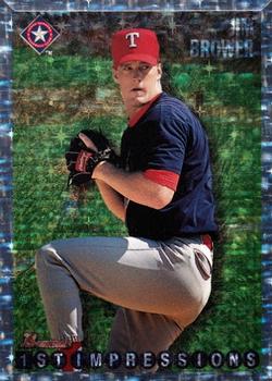 #244 Jim Brower - Texas Rangers - 1995 Bowman Baseball