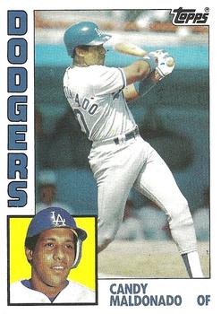 #244 Candy Maldonado - Los Angeles Dodgers - 1984 Topps Baseball