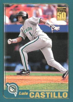 #244 Luis Castillo - Florida Marlins - 2001 Topps Baseball