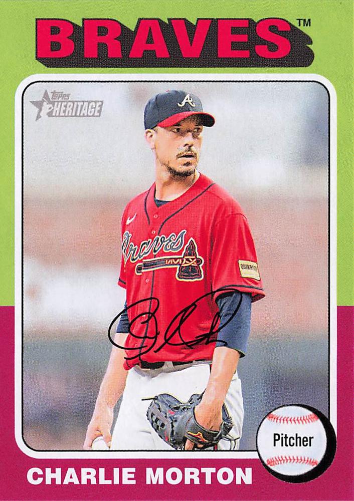 #244 Charlie Morton - Atlanta Braves - 2024 Topps Heritage Baseball