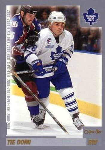 #244 Tie Domi - Toronto Maple Leafs - 2000-01 O-Pee-Chee Hockey