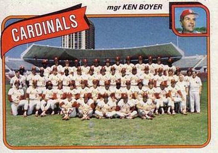 #244 St. Louis Cardinals / Ken Boyer - St. Louis Cardinals - 1980 Topps Baseball