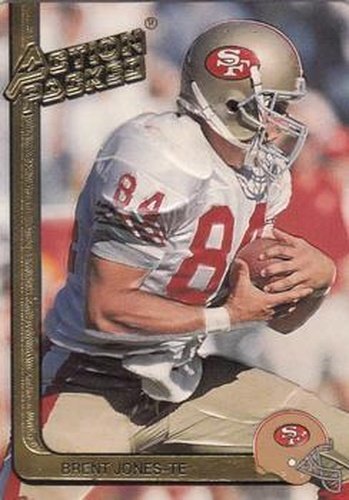 #244 Brent Jones - San Francisco 49ers - 1991 Action Packed Football