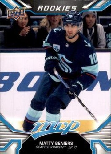 #244 Matty Beniers - Seattle Kraken - 2022-23 Upper Deck MVP Hockey