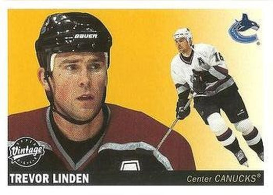 #244 Trevor Linden - Vancouver Canucks - 2002-03 Upper Deck Vintage Hockey