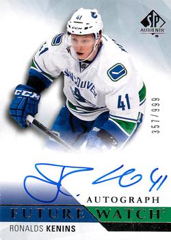 #244 Ronalds Kenins - Vancouver Canucks - 2015-16 SP Authentic Hockey