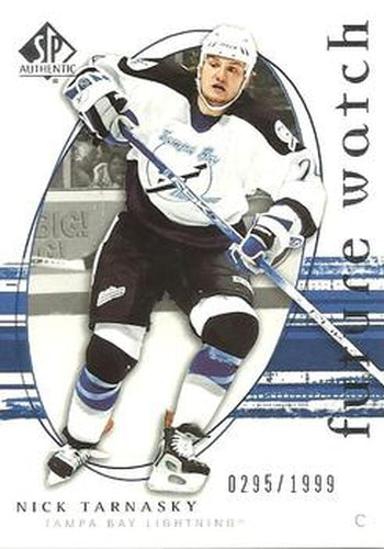 #244 Nick Tarnasky - Tampa Bay Lightning - 2005-06 SP Authentic Hockey