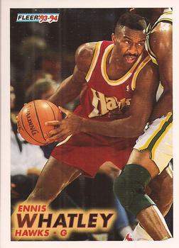 #244 Ennis Whatley - Atlanta Hawks - 1993-94 Fleer Basketball