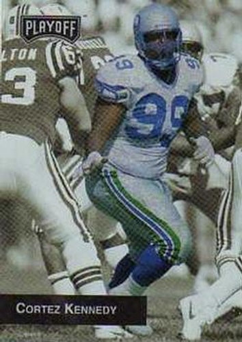 #244 Cortez Kennedy - Seattle Seahawks - 1993 Playoff Football