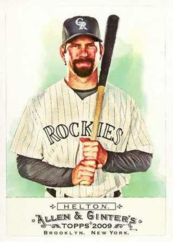 #245 Todd Helton - Colorado Rockies - 2009 Topps Allen & Ginter Baseball