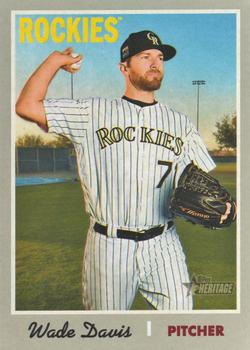 #245 Wade Davis - Colorado Rockies - 2019 Topps Heritage Baseball