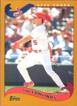 #245 Jim Edmonds - St. Louis Cardinals - 2002 Topps Baseball
