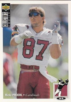 #245 Ricky Proehl - Arizona Cardinals - 1994 Collector's Choice Football