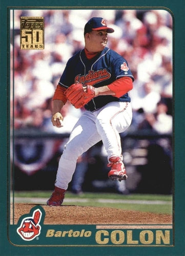 #245 Bartolo Colon - Cleveland Indians - 2001 Topps Baseball
