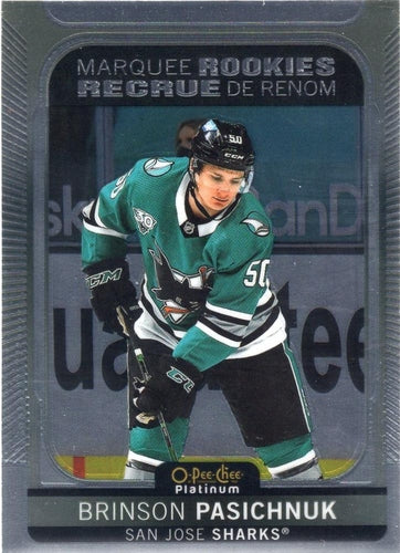 #245 Brinson Pasichnuk - San Jose Sharks - 2021-22 O-Pee-Chee Platinum Hockey