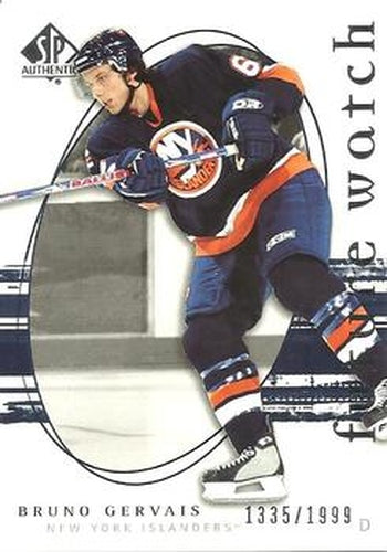 #245 Bruno Gervais - New York Islanders - 2005-06 SP Authentic Hockey