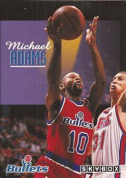 #245 Michael Adams - Washington Bullets - 1992-93 SkyBox Basketball