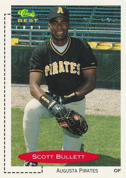 #245 Scott Bullett - Augusta Pirates - 1991 Classic Best Baseball