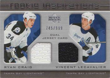 #245 Ryan Craig / Vincent Lecavalier - Tampa Bay Lightning - 2005-06 Upper Deck Rookie Update Hockey