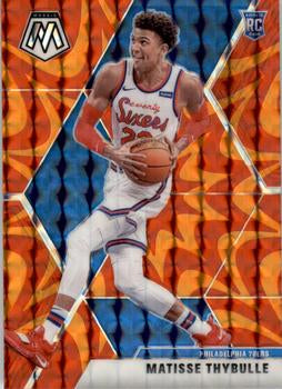 #245 Matisse Thybulle - Philadelphia 76ers - 2019-20 Panini Mosaic - Reactive Orange Basketball