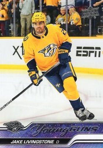 #245 Jake Livingstone - Nashville Predators - 2023-24 Upper Deck Hockey