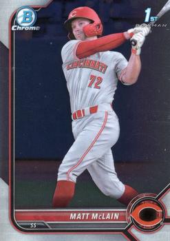 #BCP-245 Matt McLain FBC - Cincinnati Reds - 2022 Bowman - Chrome Prospects Baseball