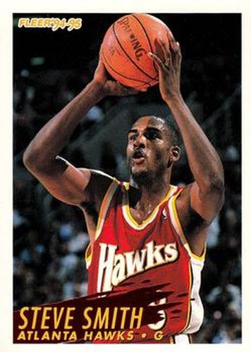 #245 Steve Smith - Atlanta Hawks - 1994-95 Fleer Basketball