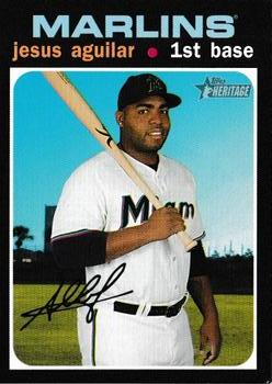 #246 Jesus Aguilar - Miami Marlins - 2020 Topps Heritage Baseball