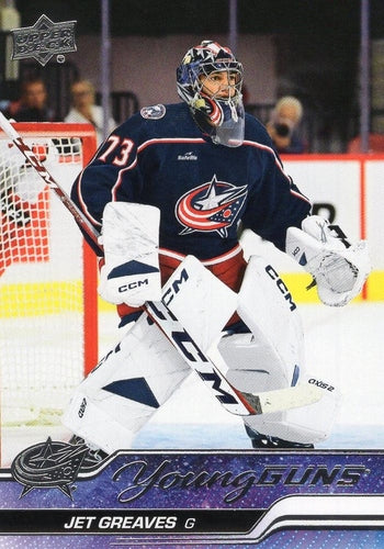 #246 Jet Greaves - Columbus Blue Jackets - 2023-24 Upper Deck Hockey